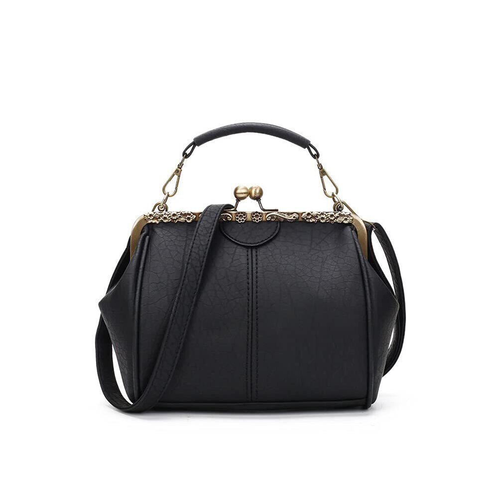Retro Hollow Handbag for Women - Leather Shoulder Bag Evening Clutch